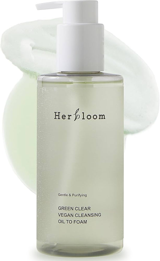 HERBLOOM GREEN CLEAR CLEANSING OIL TO FOAM