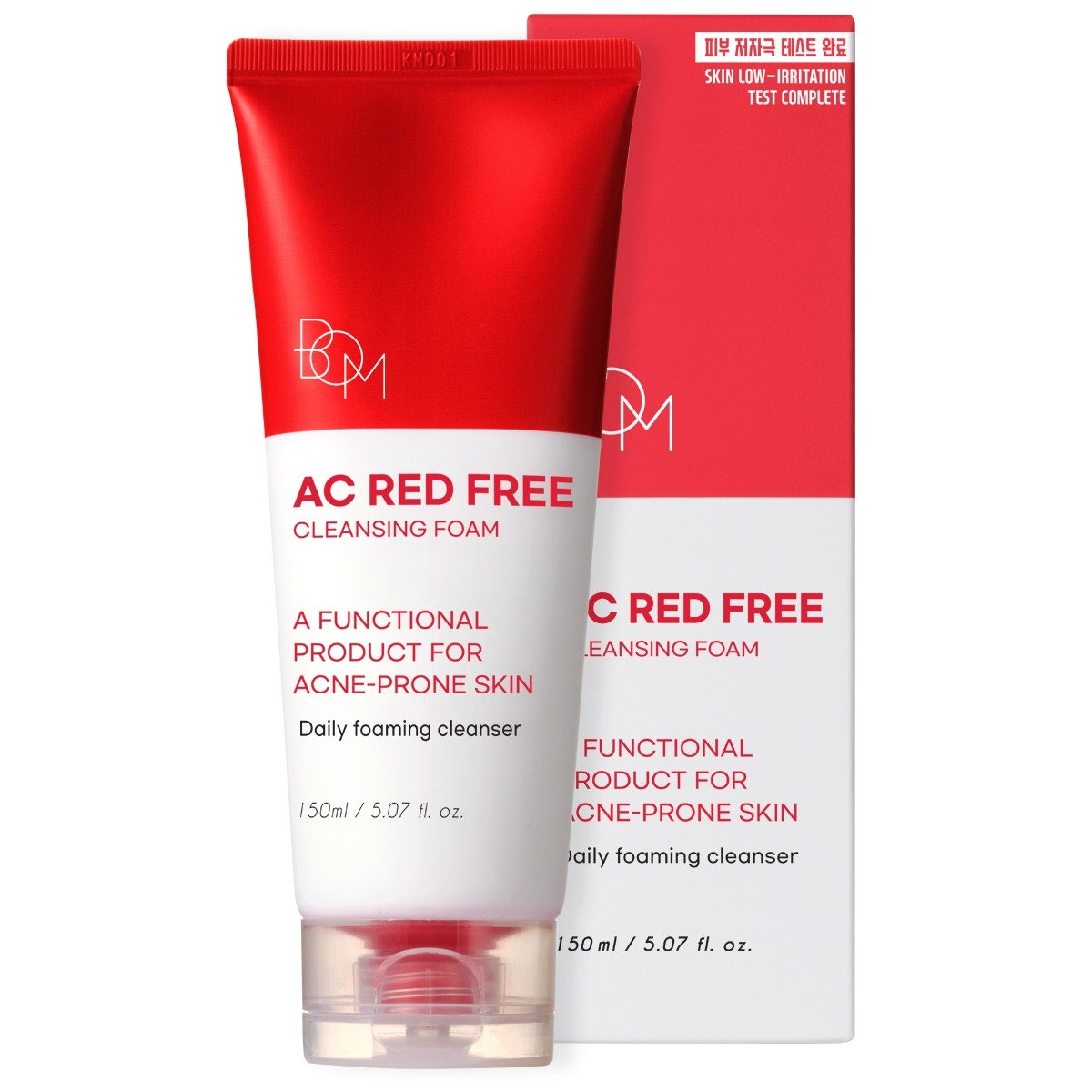 B.O.M AC RED FREE CLEANSNING FOAM